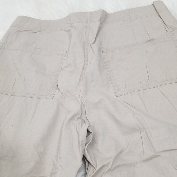 Guilty Y2K Khaki Chino Bermuda Shorts Preppy Casual Retro Capri Cotton Blend - Picture 11 of 11